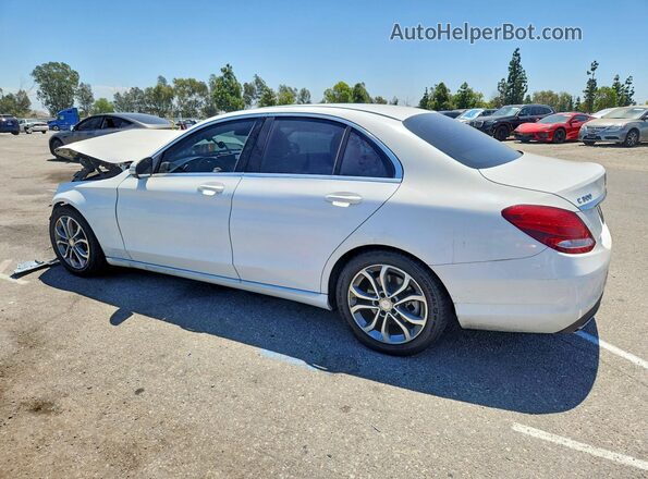 55SWF4JB1GU146367 2016 MERCEDES-BENZ C White Tył lewy