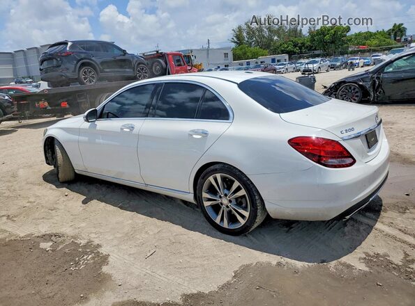 55SWF4JB1GU159829 2016 MERCEDES-BENZ C White Trasero izquierdo