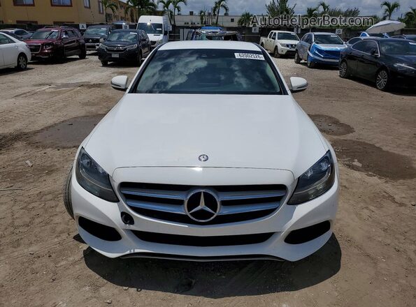 55SWF4JB1GU159829 2016 MERCEDES-BENZ C White Vista frontal