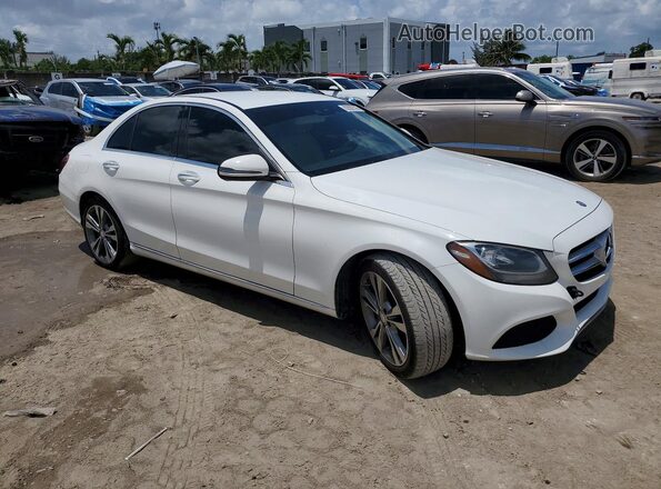 55SWF4JB1GU159829 2016 MERCEDES-BENZ C White Delantero derecho