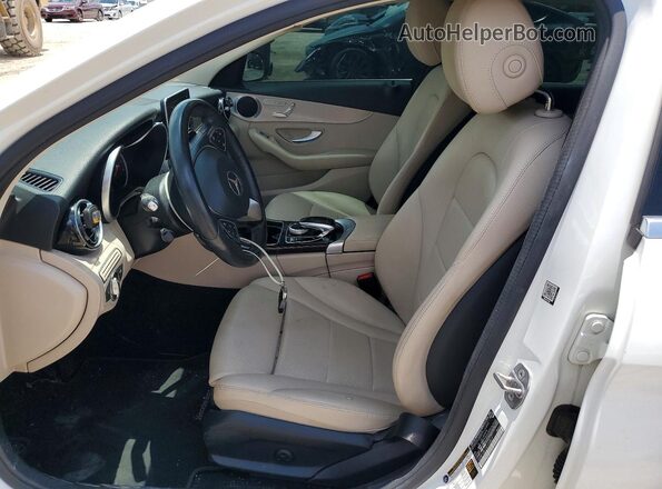 55SWF4JB1GU159829 2016 MERCEDES-BENZ C White Vista interior delantera