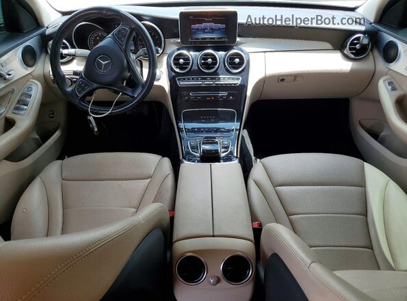 55SWF4JB1GU159829 2016 MERCEDES-BENZ C White Vista del salpicadero