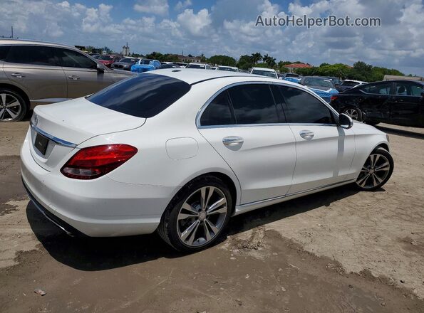 55SWF4JB1GU159829 2016 MERCEDES-BENZ C White Trasero derecho