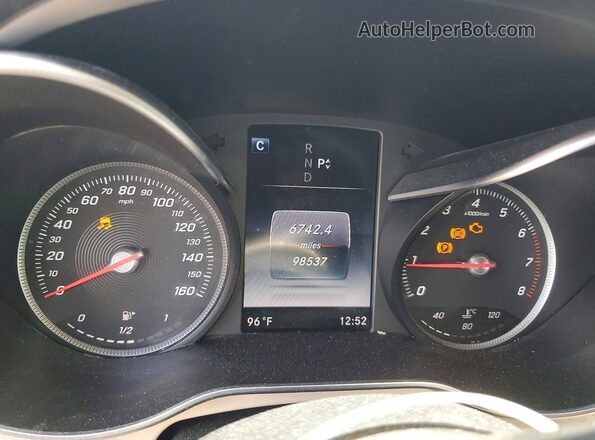 55SWF4JB1GU159829 2016 MERCEDES-BENZ C White Vista del cuadro de instrumentos