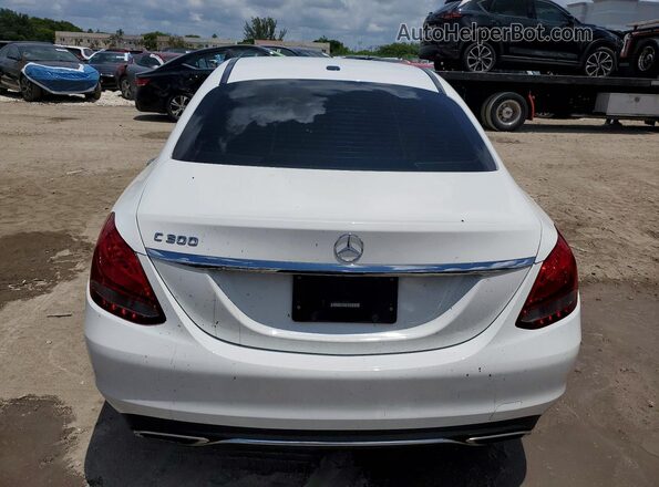 55SWF4JB1GU159829 2016 MERCEDES-BENZ C White Vista trasera