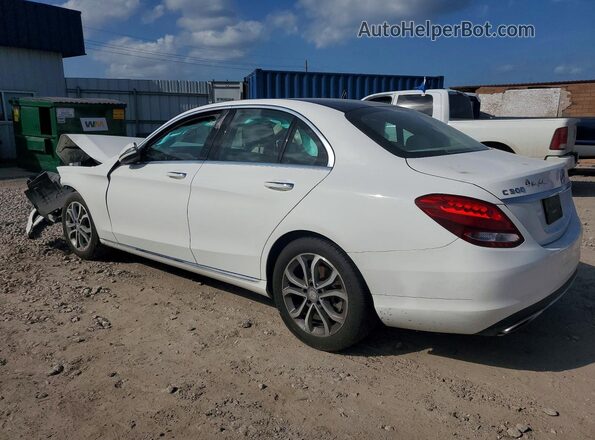 55SWF4JB1GU160706 2016 MERCEDES-BENZ C Белый Задняя левая четверть