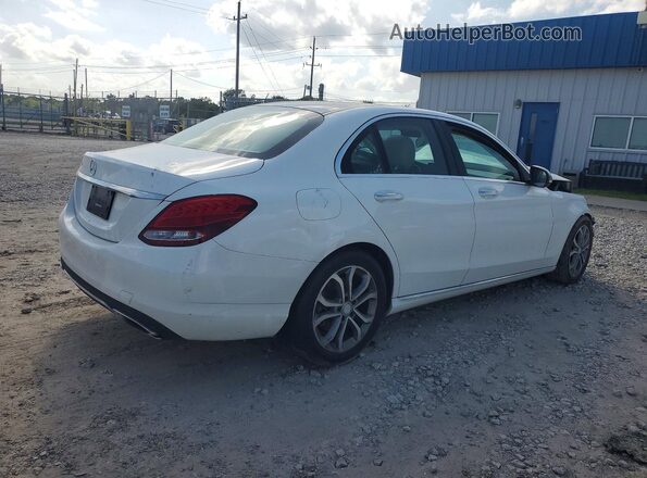 55SWF4JB1GU160706 2016 MERCEDES-BENZ C Белый Задняя правая четверть
