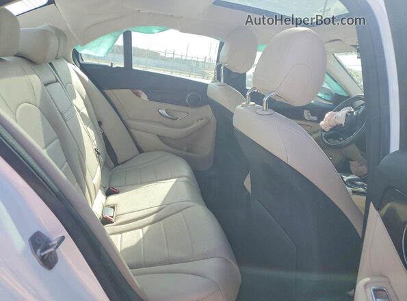 55SWF4JB1GU160706 2016 MERCEDES-BENZ C Белый Вид задних сидений