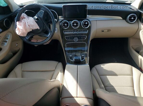55SWF4JB1GU160706 2016 MERCEDES-BENZ C Белый Вид панели приборов