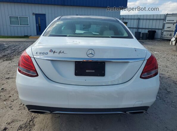 55SWF4JB1GU160706 2016 MERCEDES-BENZ C Белый Вид сзади