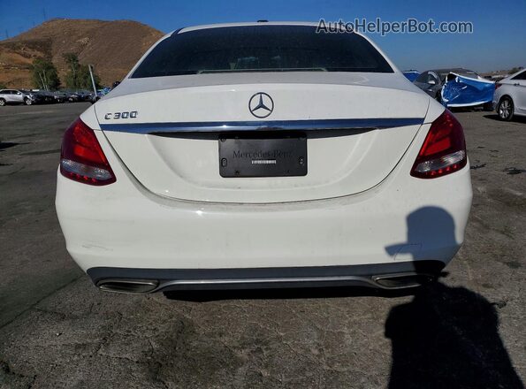55SWF4JB1GU163234 2016 MERCEDES-BENZ C White Հետևի տեսք