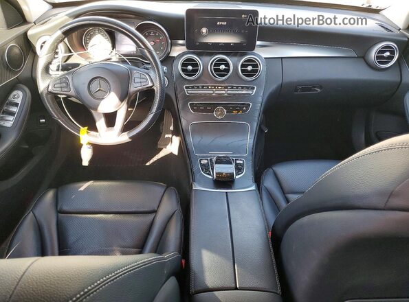 55SWF4JB1GU163234 2016 MERCEDES-BENZ C White Առջևի վահանակի տեսք