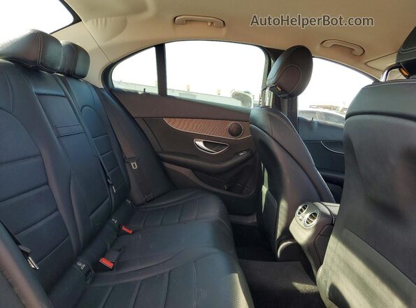 55SWF4JB1GU163234 2016 MERCEDES-BENZ C White Հետևի նստատեղերի տեսք