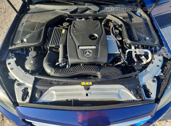 55SWF4JB1HU191441 2017 MERCEDES-BENZ C Blue Widok wnętrza z tyłu