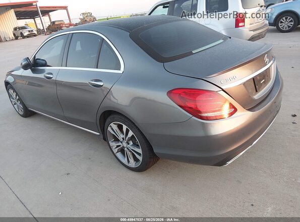 55SWF4JB1HU198082 2017 MERCEDES-BENZ C-CLASS Gray Trasero izquierdo
