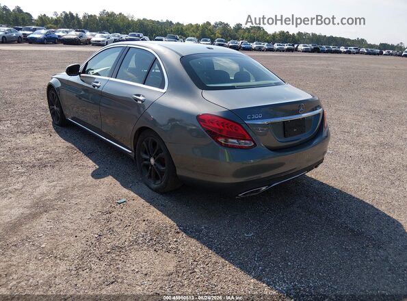 55SWF4JB1HU200347 2017 MERCEDES-BENZ C-CLASS Серый Задняя левая четверть