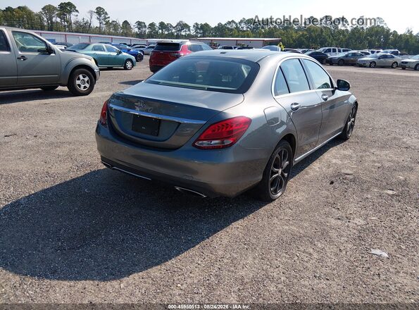 55SWF4JB1HU200347 2017 MERCEDES-BENZ C-CLASS Серый Задняя правая четверть