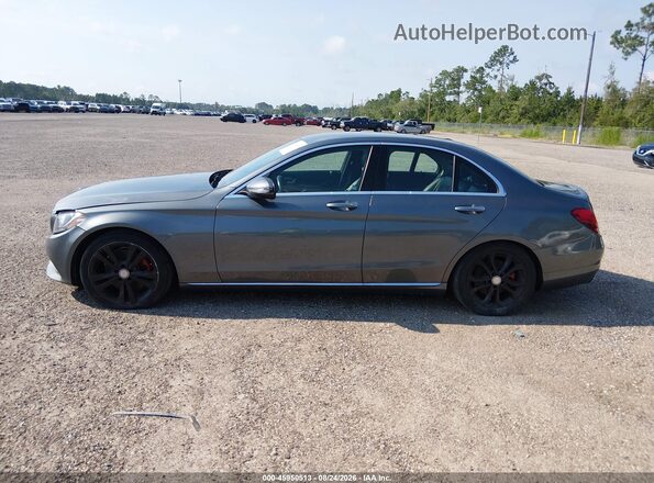 55SWF4JB1HU200347 2017 MERCEDES-BENZ C-CLASS Серый Панорамный вид салона 360°
