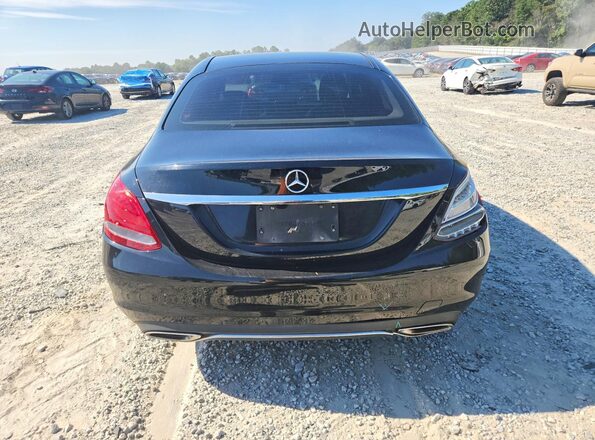 55SWF4JB1HU222851 2017 MERCEDES-BENZ C Black Rear view