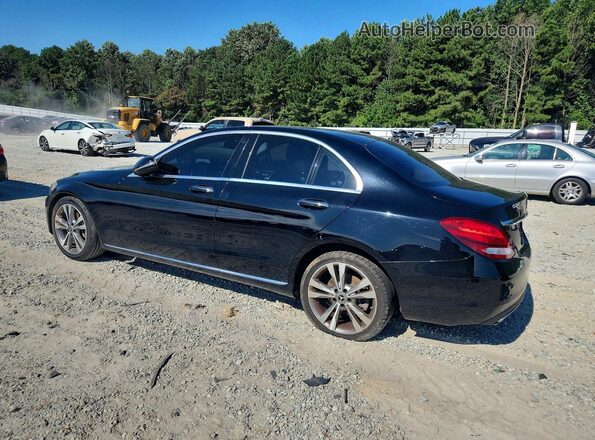 55SWF4JB1HU222851 2017 MERCEDES-BENZ C Black Rear left