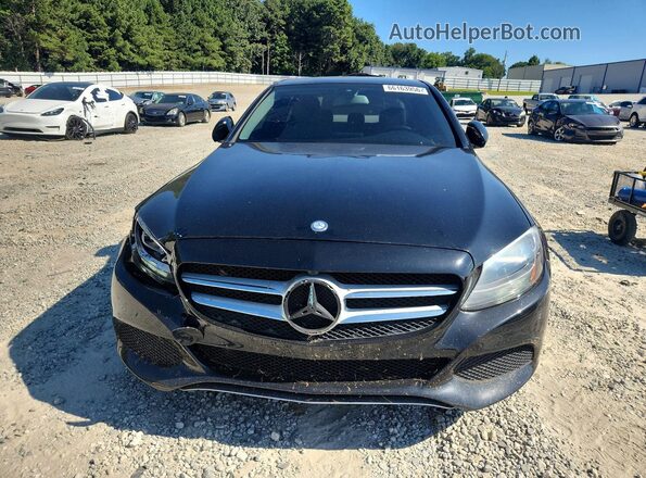 55SWF4JB1HU222851 2017 MERCEDES-BENZ C Black Front view