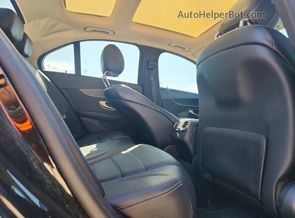 55SWF4JB1HU222851 2017 MERCEDES-BENZ C Black Rear seats view
