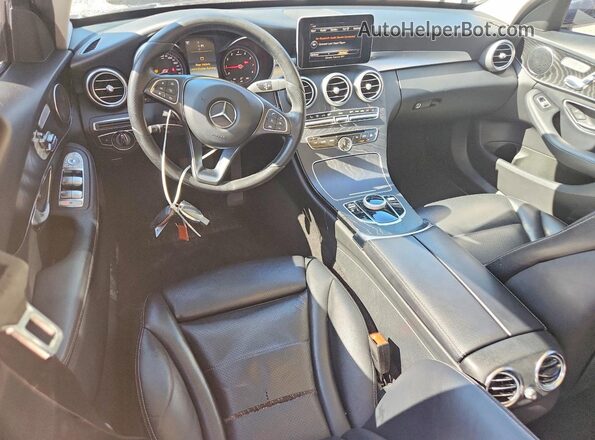 55SWF4JB1HU222851 2017 MERCEDES-BENZ C Black Dashboard view