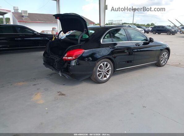 55SWF4JB1JU237355 2018 MERCEDES-BENZ C-CLASS Black Tył prawy