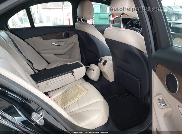 55SWF4JB1JU237355 2018 MERCEDES-BENZ C-CLASS Black Widok naklejki z numerem VIN