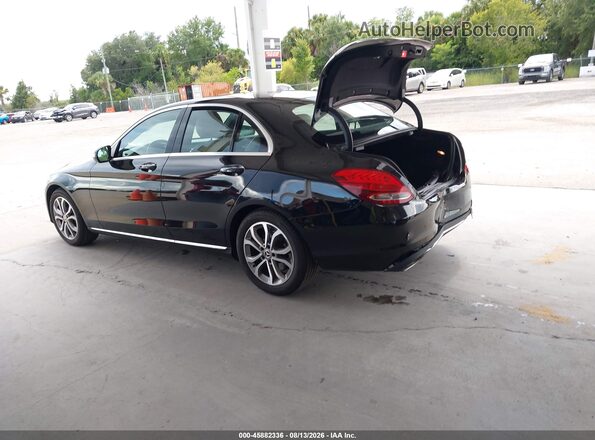 55SWF4JB1JU237355 2018 MERCEDES-BENZ C-CLASS Black Tył lewy