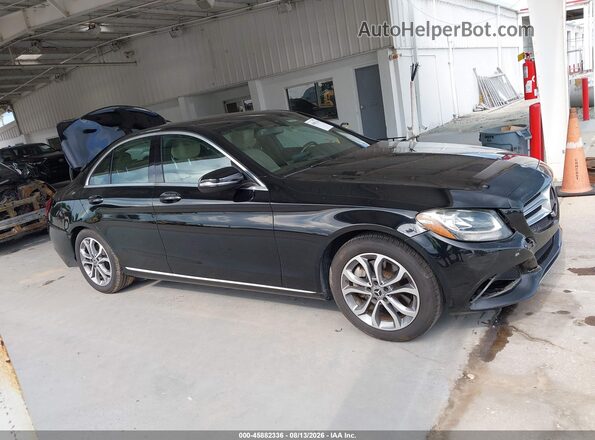 55SWF4JB1JU237355 2018 MERCEDES-BENZ C-CLASS Black Widok wnętrza z tyłu