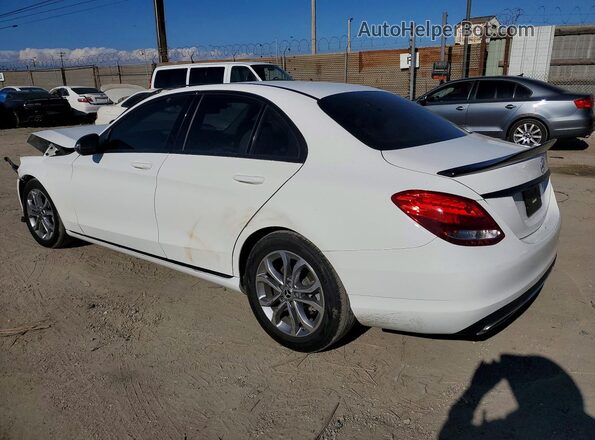 55SWF4JB1JU272963 2018 MERCEDES-BENZ C White Задня ліва чверть
