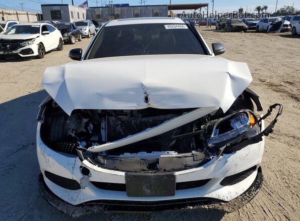 55SWF4JB1JU272963 2018 MERCEDES-BENZ C White Вид спереду