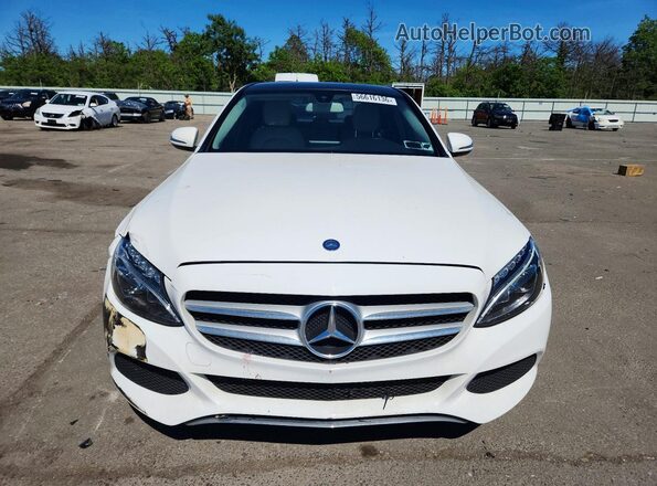 55SWF4JB2GU104497 2016 MERCEDES-BENZ C White Դիմացի տեսք