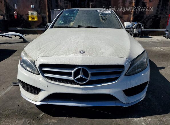 55SWF4JB2GU117847 2016 MERCEDES-BENZ C White Դիմացի տեսք