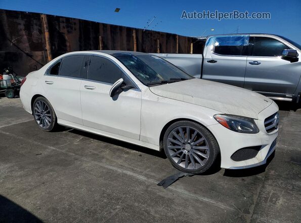 55SWF4JB2GU117847 2016 MERCEDES-BENZ C White Առջևի աջ