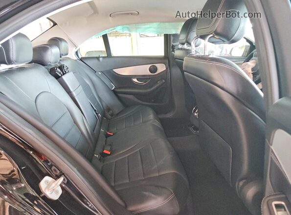 55SWF4JB2GU127990 2016 MERCEDES-BENZ C Black Вид задніх сидінь