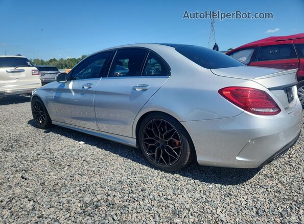 55SWF4JB2GU169883 2016 MERCEDES-BENZ C Silver Rear left