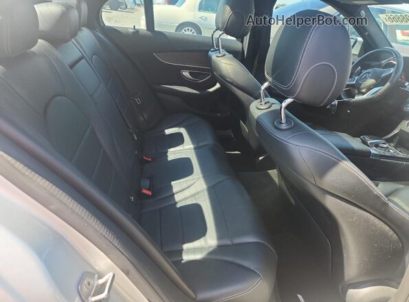 55SWF4JB2GU169883 2016 MERCEDES-BENZ C Silver Rear seats view