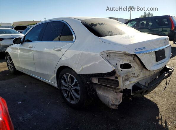 55SWF4JB2HU225323 2017 MERCEDES-BENZ C White Задня ліва чверть