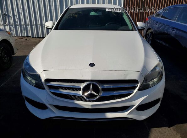 55SWF4JB2HU225323 2017 MERCEDES-BENZ C White Вид спереду