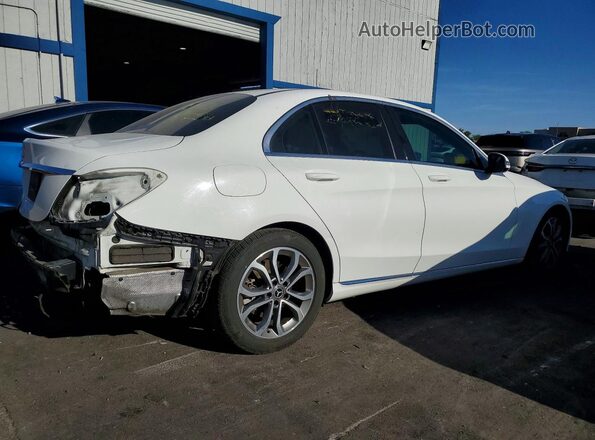 55SWF4JB2HU225323 2017 MERCEDES-BENZ C White Задня права чверть