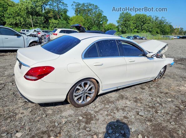 55SWF4JB2HU233681 2017 MERCEDES-BENZ C White Trasero derecho