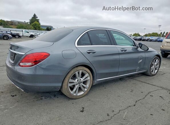 55SWF4JB2JU247571 2018 MERCEDES-BENZ C Gray Задня права чверть