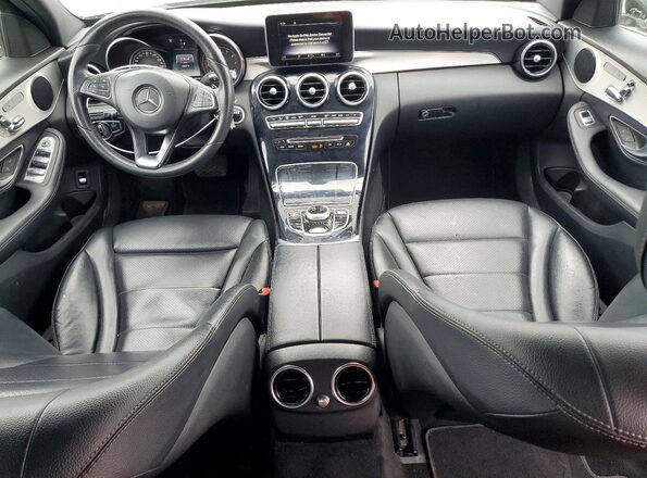 55SWF4JB2JU247571 2018 MERCEDES-BENZ C Gray Вид панелі приладів