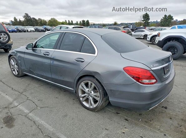 55SWF4JB2JU247571 2018 MERCEDES-BENZ C Gray Задня ліва чверть