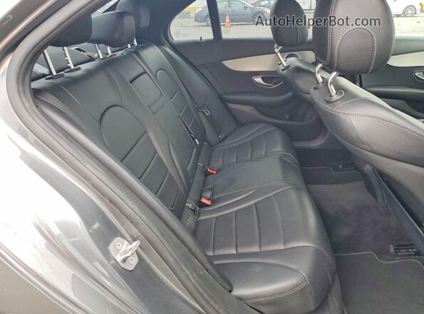 55SWF4JB2JU247571 2018 MERCEDES-BENZ C Gray Вид задніх сидінь