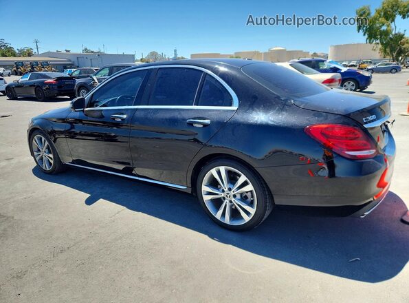 55SWF4JB2JU273880 2018 MERCEDES-BENZ C Black Задня ліва чверть