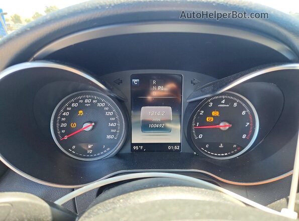 55SWF4JB2JU273880 2018 MERCEDES-BENZ C Black Вид щитка приладів