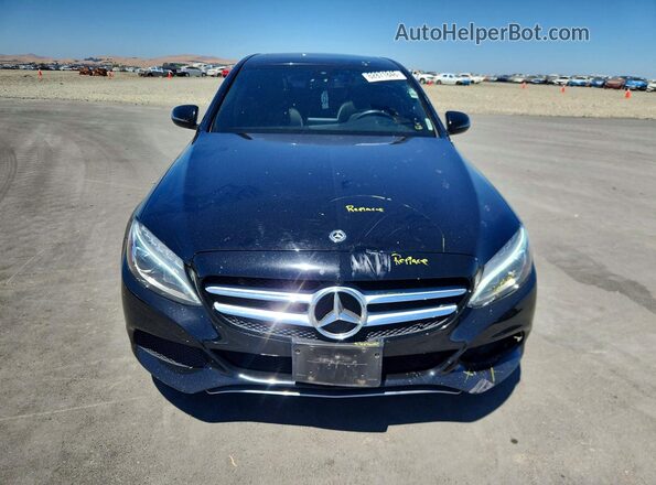 55SWF4JB2JU273880 2018 MERCEDES-BENZ C Black Вид спереду